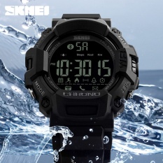 SKMEI Merek Fashion Pria Android Smart Pedometer Digital Olahraga Watches Remote Kamera Panggilan Pengingat LED Hibrida Smartwatch 1249-Intl