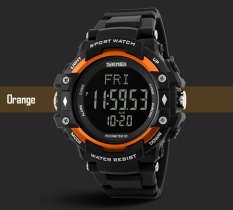 SKMEI Merek Watch 3D Pedometer Detak Jantung Pria Monitor Kalori Counter Jam Tangan Kebugaran LED Tracker Digital Olahraga Watch 1180