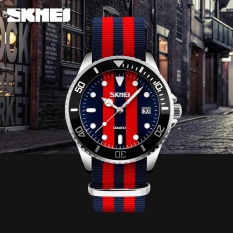 SKMEI Merek Watch Indonesia Ngumpul Di Sini Jam Tangan Pria And Wanita Mode Santai Nilon Strap Watch 30 M Tahan Terhadap Udara Some Warna Kuarsa Jam Tangan 9133-Intl