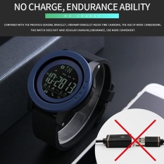 SKMEI Merek Perhiasan Pria Cerdas Menonton Kalori Pedometer Multi-Fungsi remote Jam Kamera 50M Waterproof Digital SmartWatch 1255 - intl