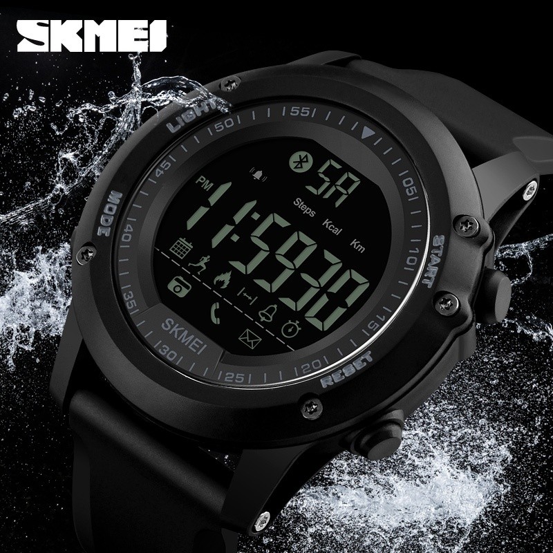 SKMEI  Brand Watch Men Smartwatch Digital Wristwatches Pedometer Fitness Tracker Clock Calorie Relogio Masculino Fashion Sports Watches 1321 - intl