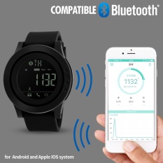Olahraga Watch Pria SKMEI Merek Smart Watch Panggilan Pengingat Kalori Pedometer Watches Chrono Bluetooth LED Digital Tahan Air Jam Tangan 1255 -Intl