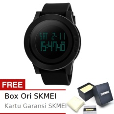 SKMEI Bravo - Jam Tangan Pria - Hitam - Tali Kulit - Bravo 1142 Black Edition + Free BOX ORI SKMEI