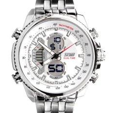 SKMEI Casio Men Sport LED Watch Water Resistant 50m - AD0993 - White
