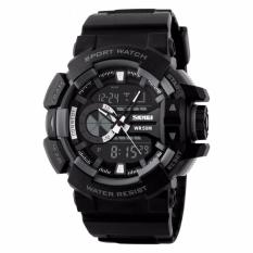 SKMEI Casio Men Sport LED Watch Water Resistant 50m Jam Tangan Casio Sport Pria - AD1117 - Hitam Abu Hitam Merah Hitam Biru