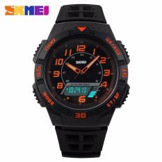 SKMEI Casio Women Sport LED Watch Water Resistant 50m Jam Tangan Casio Skmei Wanita AD1020 GARANSI RESMI - Hitam Orange