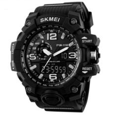 SKMEI Casual Men Rubber Strap Watch Water Resistant 50m Jam Tangan Kasual Pria AD1155 - Hitam Putih