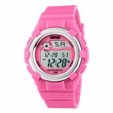 SKMEI Children Sport Silicone LED Watch Water Resistant 50m Jam Tangan Sport Anak DG1161 - Pink