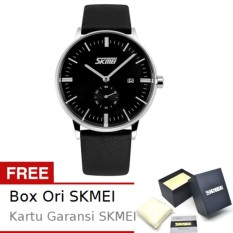 SKMEI Cosmo Hitam - Jam Tangan Wanita - Tali Kulit - 9083 Cosmo Hitam + Free BOX ORI SKMEI