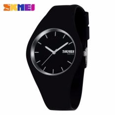 SKMEI Fashion Casual Ladies Watch 9068C Jam Tangan Analog Wanita Water Resistant Anti Air WR 30m Tali Strap Silicone Karet - Hitam