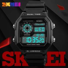 SKMEI Fashion Outdoor Sport Men Watch Alarm Tanggal LED Display Tahan Air Watches Count Down Chronograph Digital Jam Tangan 1299 Skmei