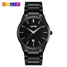 SKMEI Fashion Stainless Steel Jual Pria Jam Tangan Pria Tahan Air Watch Model (9140)-Hitam-Intl