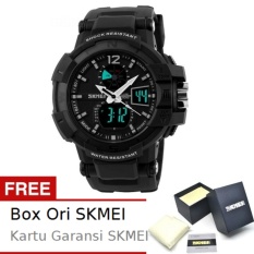 SKMEI Goblin Hitam - Jam Tangan Pria - Strap Karet - 1040 Sport Black + Free BOX ORI SKMEI