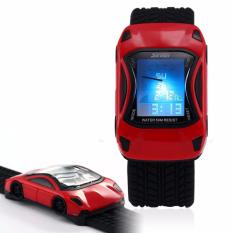 SKMEI 0961B - Jam Tangan Anak - Merah - Rubber Strap - Speed Car Watch