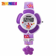 Skmei Jam Tangan Anak Perempuan Digital Children Girl Fashion Rose Digital Watch DG1144 Unik Lucu Design - Ungu