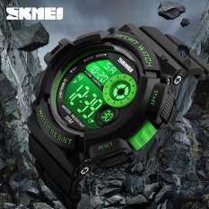 SKMEI merek Fashion Watches Watch G gaya olahraga kasual LED Black Light Watch Shock Resistant Digital jam tangan Mens olahraga Watches1222 - intl