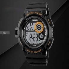 SKMEI Merek Jam Tangan Fashion Watch G Gaya Olahraga Kasual LED Cahaya Hitam Watch Shock Resistant Digital Jam Tangan Mens Olahraga Watches1222-Intl