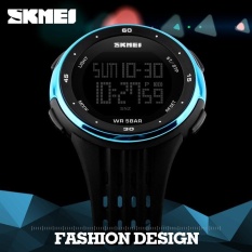 SKMEI  merek Watch 1219 mewah merek LED Digital Watch 50m Waterproof militer olahraga Watches untuk pria wanita multifungsi kasual jam tangan - intl