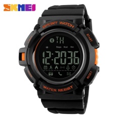 SKMEI Merek Watch 1245 Remote Kamera Watch Pria Pedometer Olahraga Watches Panggilan Pesan APP Mengingatkan Smart Gelang For IOS Android IPhone-Intl