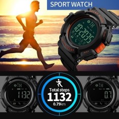 SKMEI Merek Watch 1245 Remote Kamera Watch Pria Pedometer Olahraga Watches Panggilan Pesan APP Mengingatkan Smart Gelang For IOS Android IPhone-Intl