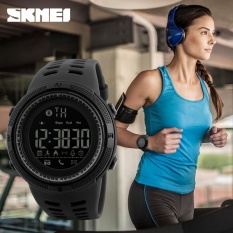 SKMEI Merek Watch 1250 Fashion Jam Tangan Pedometer Kalori Digital Watch To Apple IOS Android Sistem Pria Wanita Tahan Air Olahraga Jam Tangan-Intl