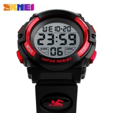 SKMEI  Merek Watch Anak Olahraga Jam Tangan Digital LED Shock Resistant 50 M Waterproof Alarm untuk Siswa Militer Watch PU 1266 -Intl
