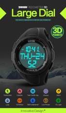 SKMEI Merek Watch Pria Olahraga Outdoor Tahan Air Multifungsi Elektronik Watch Siswa Laki-laki Catatan Swim Pasang 1122- INTL