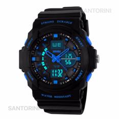 SKMEI Pria Jam Tangan Skmei Olahraga Militer Tahan Air Analog Digital LED Multifungsi Waterproof Sports Men Watch - BLUE