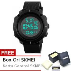SKMEI Shield Hitam - Jam Tangan Pria - Tali Karet - Shield 1213 Black Edition + Free BOX ORI SKMEI