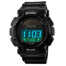 SKMEI Solar WATCH Pria Sport Jam Tangan Waterproof Automatic Militer Watch Fashion Datejust Top Kualitas Digital Army Jam (Hitam) -Intl