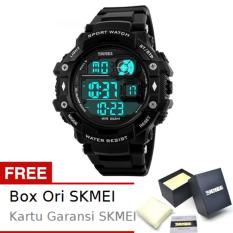 SKMEI Tough Full Hitam - Jam Tangan Pria - Strap Rubber - 1118 Sport Full Black + Free BOX ORI SKMEI
