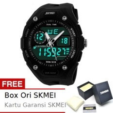 SKMEI Turbo Hitam - Jam Tangan Pria - Strap Karet - 1015 Sport Black + Free BOX ORI SKMEI
