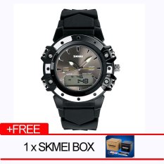 SKMEI Watch 0821 Wanita's Sports Watch Dual Time Kuarsa Berkualitas Tinggi-Digital Jam Tangan Very Well 5ATM Tahan Terhadap Udara Analog-Digital Unisex Watch