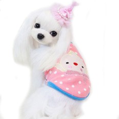 Anjing Peliharaan Kecil Mantel Rompi Anak Anjing Musim Dingin Hangat Bulu Clouthes PK/M-Internasional