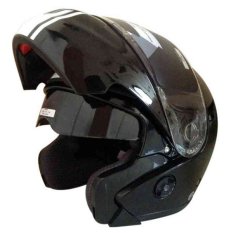 Snail Helm Modular Double Visor FF851 - Hitam/Putih