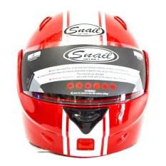Snail Helm Modular Single Visor FF991 - Merah/Putih