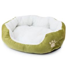 Katun lembut tempat tidur kucing hewan peliharaan persediaan (hijau) - International