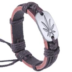 Sohoku Gelang Kulit Motif Daun