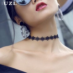 Korea Selatan Kepribadian Wanita Earrings Earrings Geometris Overrated Long Net Merah All-Match Black Ear Ring Earrings Earrings Trendsetter-Intl