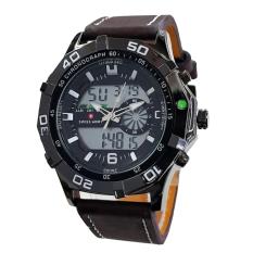 Spesifikasi Swiss Army Mens - Jam Tangan Pria - Strap Kulit - Dual Time - Cokelat - SA4422