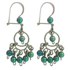 Spicegift Anting-Anting Baja Putih (Stainless Steel) Dreamcatcher Beads Hijau