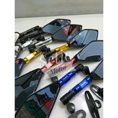 Spion Tomok V-5 Variasi Motor Aerox - Nmax - Ninja - R RR - Cbr 150 250 - R25 R15 Mt25 - Mio - Vario - Gsx - Xabre - Pcx - Klx - Er6 - Kaca Besar