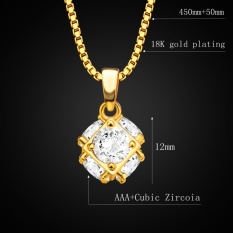 Lapangan Bola Kristal Liontin Perhiasan 18 Karat Berlapis Emas Putih Tiruan Diamond Liontin P30133