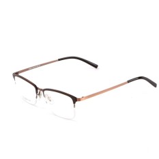 Stallane Fashion Baru Perancang Merek Populer Optik Kacamata Minus Frame Holder Vintage Eyewear Nyaman Retro Tontonan Alloy Setengah Rim Kacamata untuk Pria (hitam) -Intl
