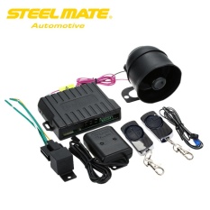 Steelmate 838N 1 Cara Sistem Alarm Mobil Sesuai dengan Sistem Penguncian Sentral & Window Lebih Dekat Anti-pembajakan Rilis Bagasi Terpencil dengan Carbon Fiber Transmitter-Intl