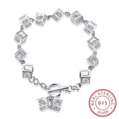 Sterling Silver Malaysia Angin Fashion Stereo Zircon untuk Wanita-Intl