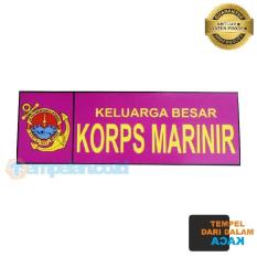 STIKER KELUARGA BESAR KORPS MARINIR TNI AL (TEMPEL DALAM KACA)