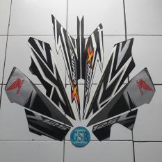 Stiker Striping Motor Honda supra x 125 std 2013 hitam