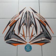 Stiker Striping Motor honda vario Techno 125 2012 orange