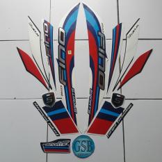 Stiker Striping Motor yamaha fino Sport 2017 biru-merah